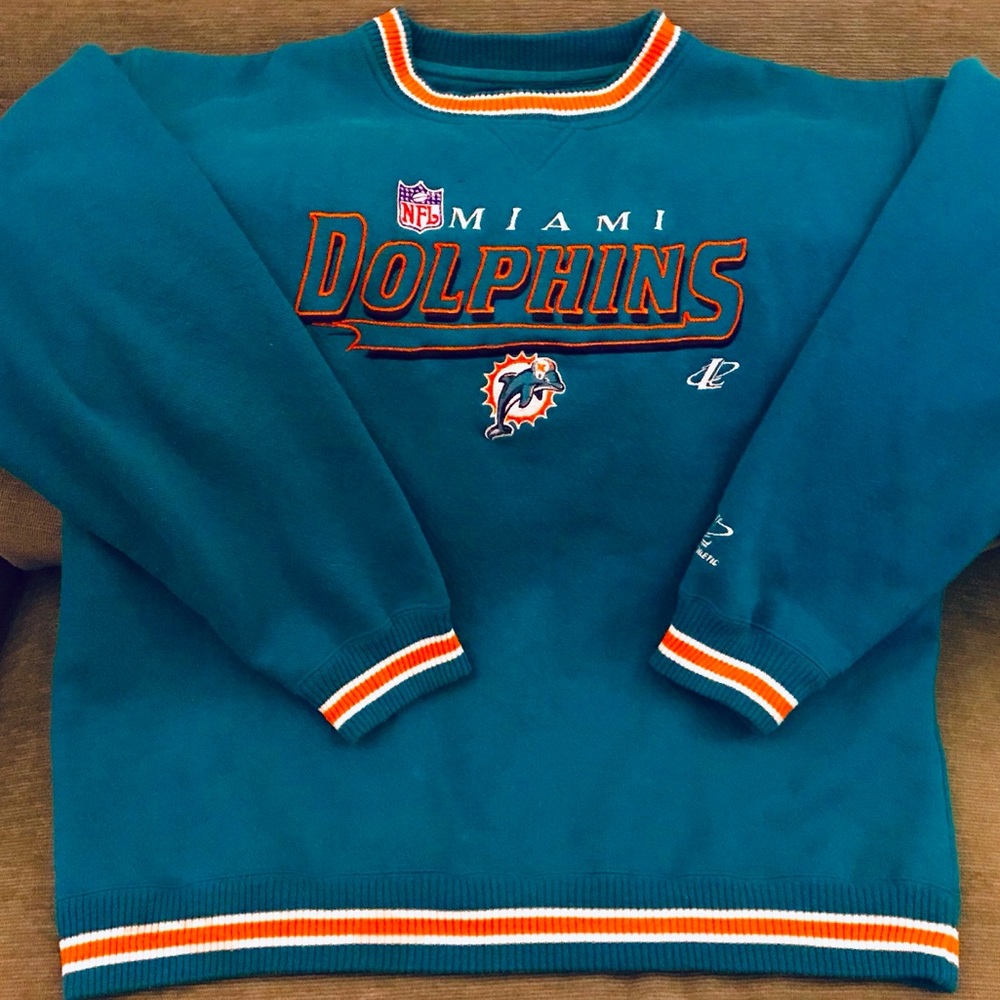 Vintage Miami Dolphins Varsity-Style Sweatshirt
